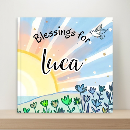 Baby Blessings Keepsake Book - Green, Pink , Blue